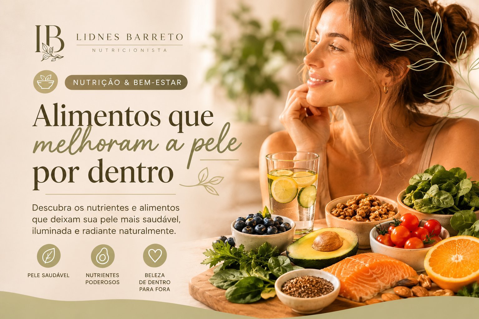 Alimentos que melhoram a pele por dentro